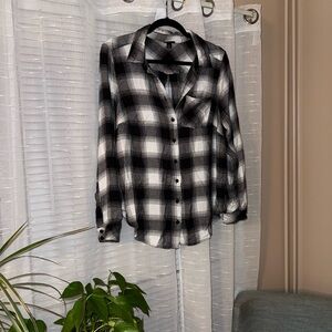 Torrid Monochrome Plaid Shirt